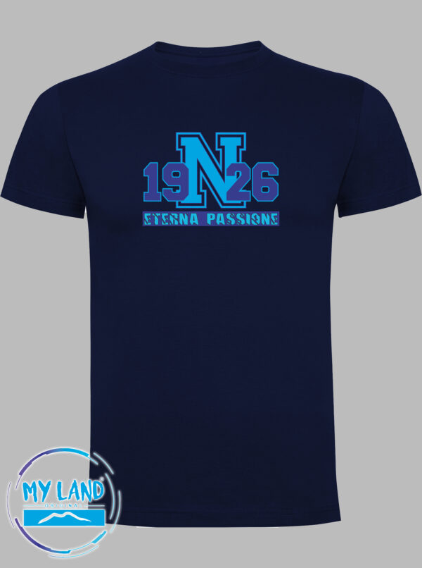 t-shirt blu navy eterna passione - mylandoriginal