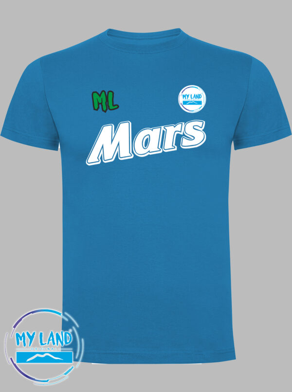 t-shirt azzurra napoli vintage mars - mylandoriginal