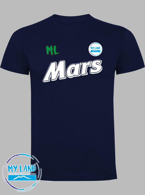 t-shirt blu napoli vintage mars - mylandoriginal