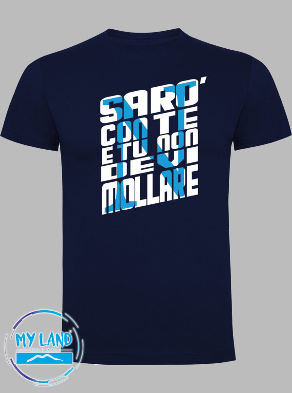 t-shirt blu navy saro con te - mylandoriginal