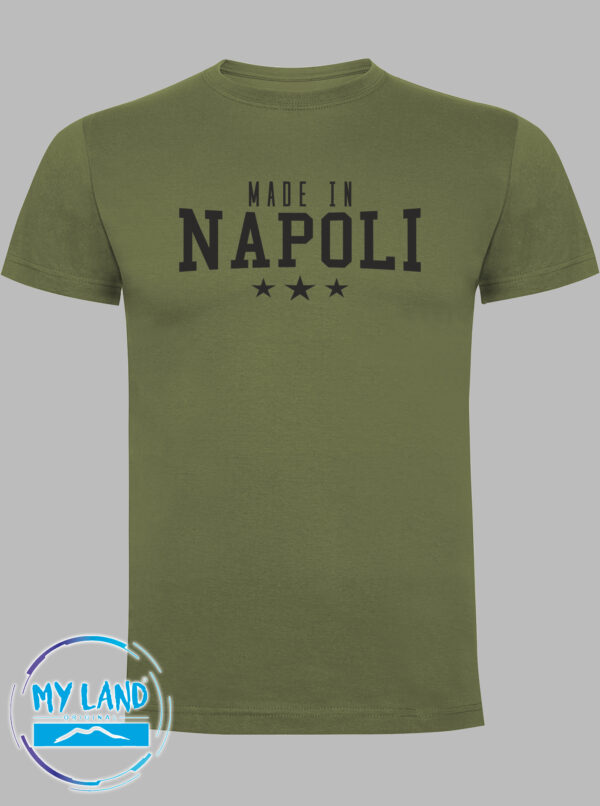 t-shirt verde militare made in napoli - mylandoriginal