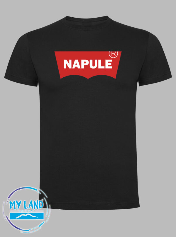 t-shirt nera napule - mylandoriginal