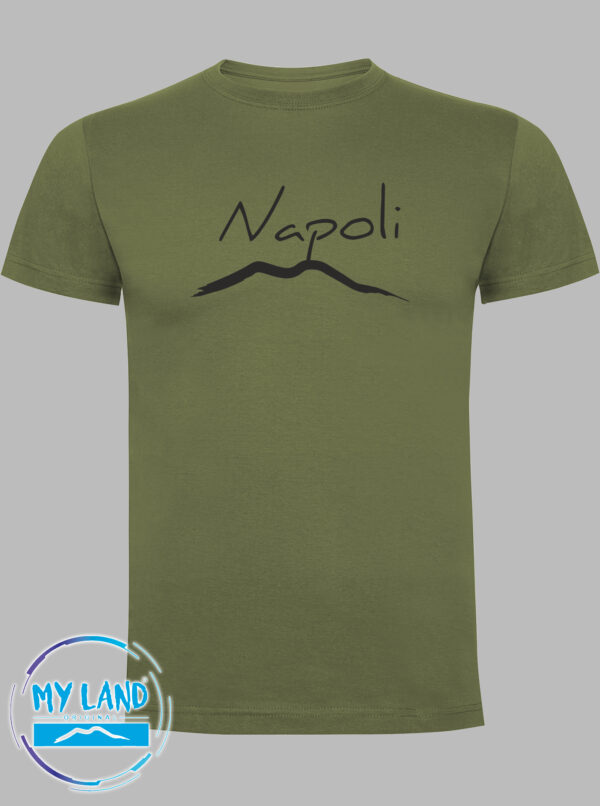 t-shirt verde militare napoli - mylandoriginal