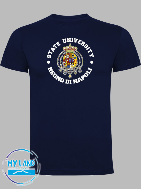 t-shirt blu navy state of university - mylandoriginal