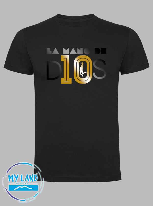 t-shirt nera la-mano de d10s special edition - mylandoriginal