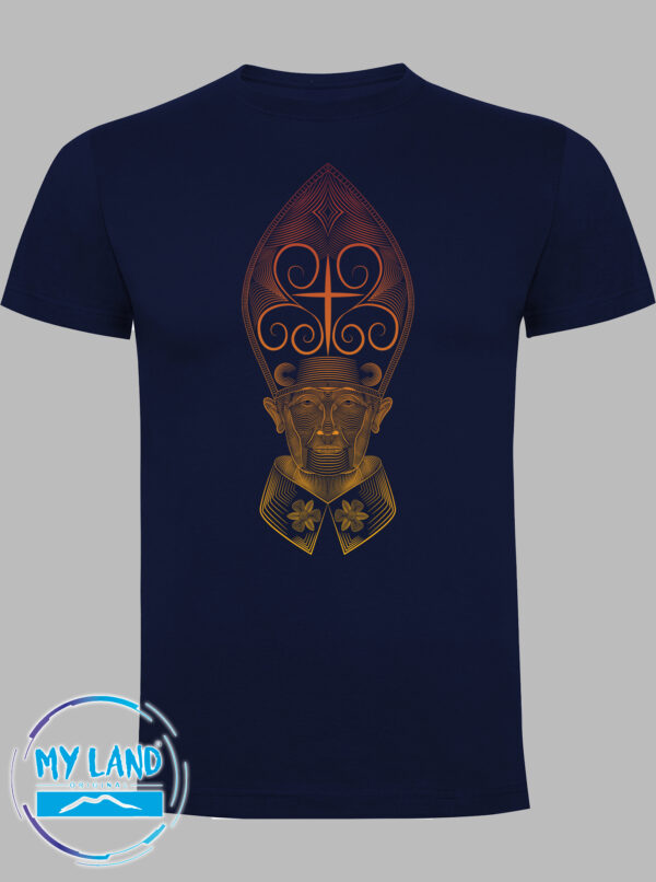 t-shirt blu navy san gennaro design - mylandoriginal