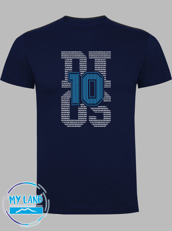 t-shirt blu navy - d10s non sarò mai un uomo comune - mylandoriginal
