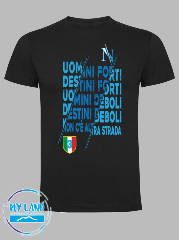 t-shirt nera destini forti - mylandoriginal