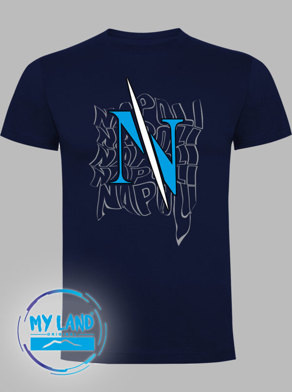 t-shirt blu navy - enne wave - mylandoriginal