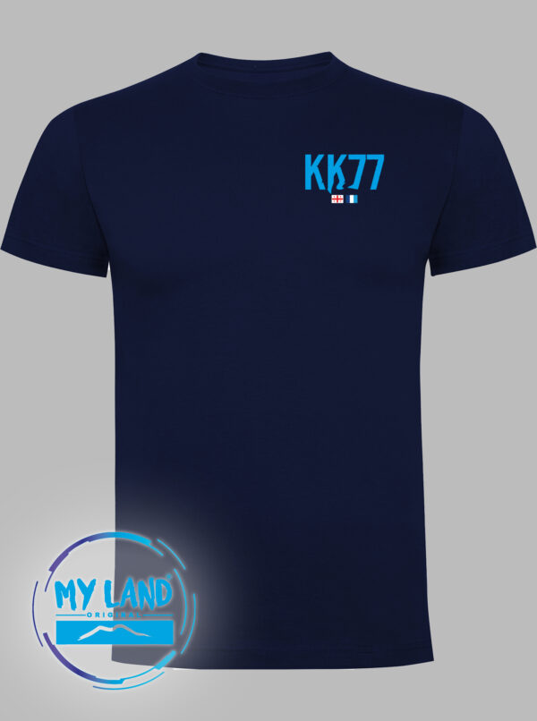 t-shirt blu navy fronte - kk77 - mylandoriginal