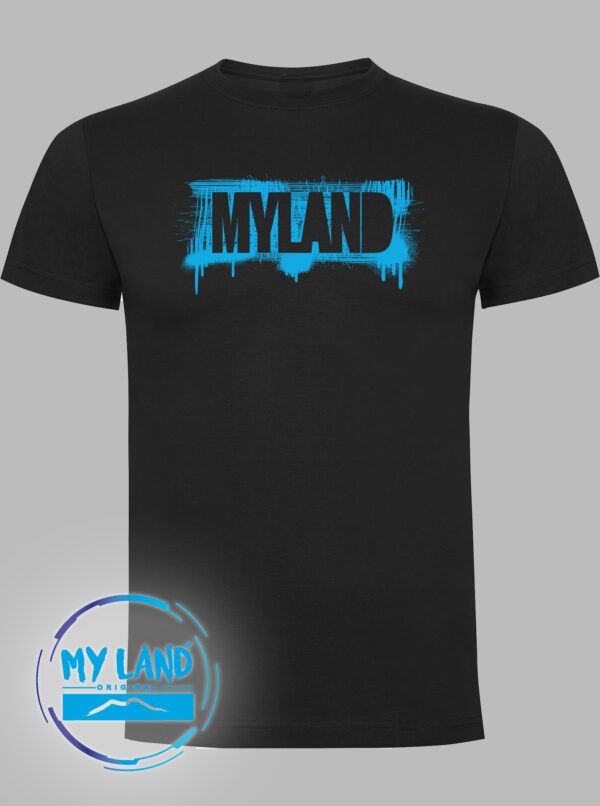 t-shirt nera - spray - mylandoriginal