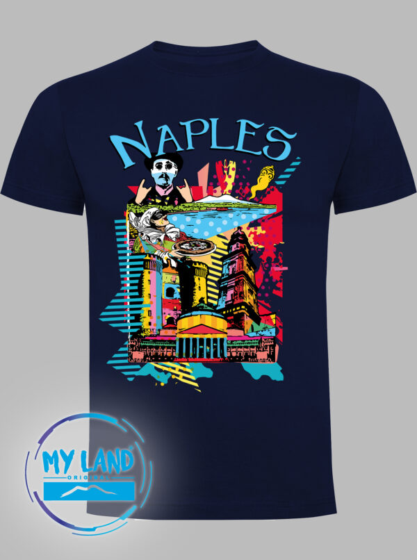 t-shirt blu navy - chest e naples - mylandoriginal