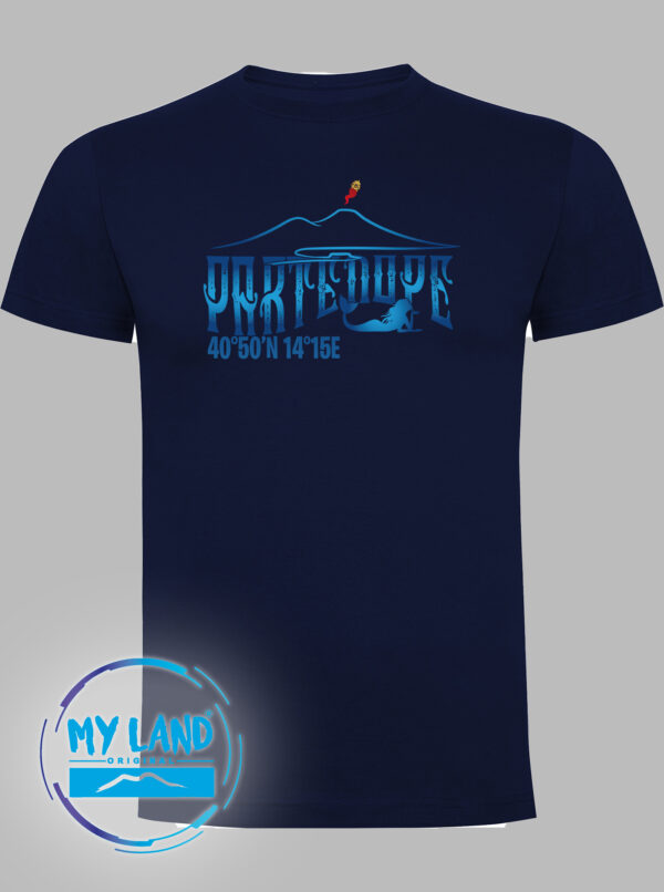 t-shirt blu navy - partenope - mylandoriginal