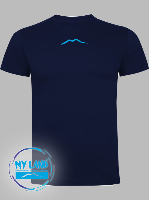 t-shirt blu navy fronte PARTENOPE SEI TU - mylandoriginal