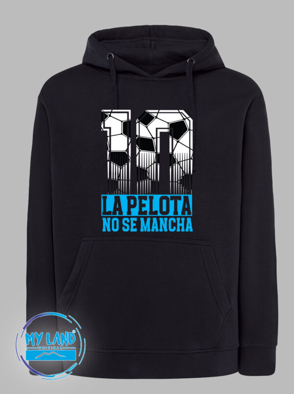 felpa blu con cappuccio - LA PELOTA NO SE MANCHA - mylandoriginal