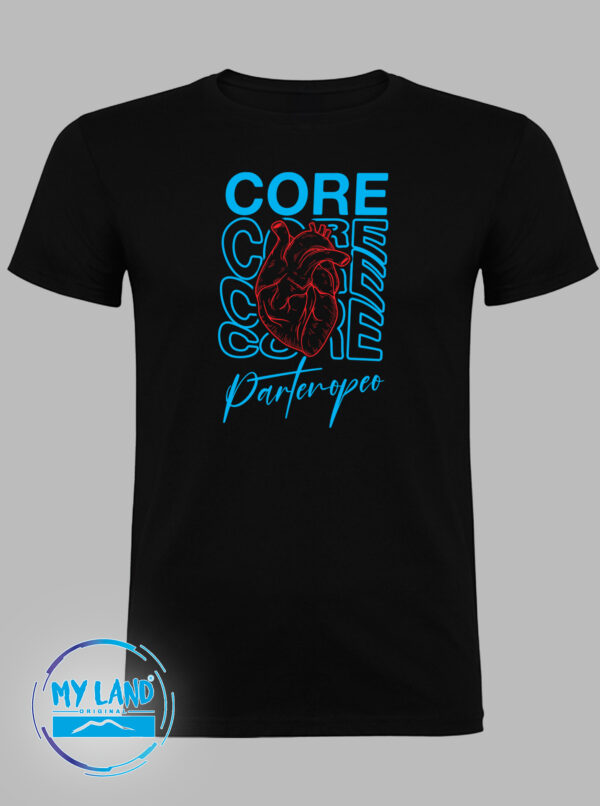 t-shirt nera - CORE - mylandoriginal