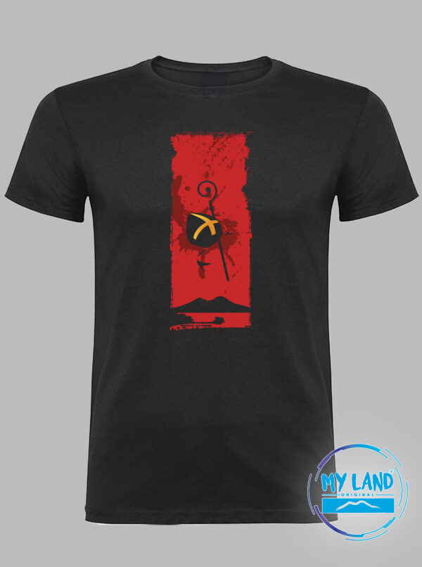 T-shirt nera: SAN GENNARO PROTETTORE