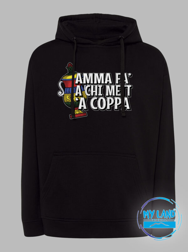 fl-citt-de03 - felpa con cappuccio nero - asso di coppe