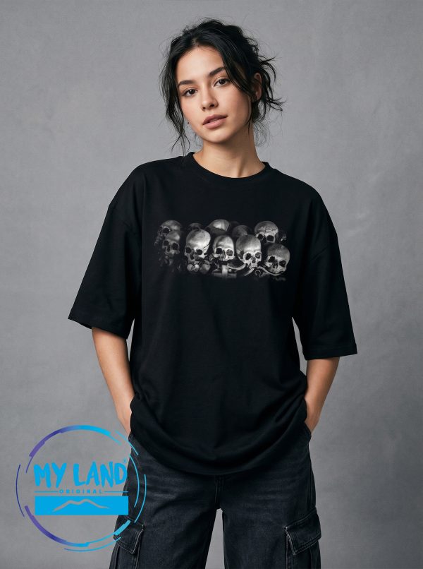 T-Shirt Oversize: SKULLS